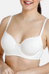 Zivame Padded Wired 3/4Th Coverage T-Shirt Bra - Whisper White — thumbnail 6